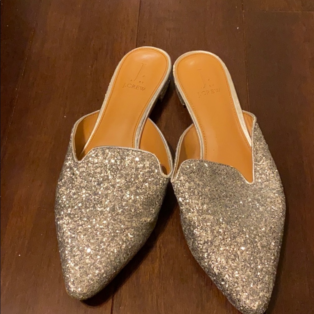 J Crew Sparkle Mule